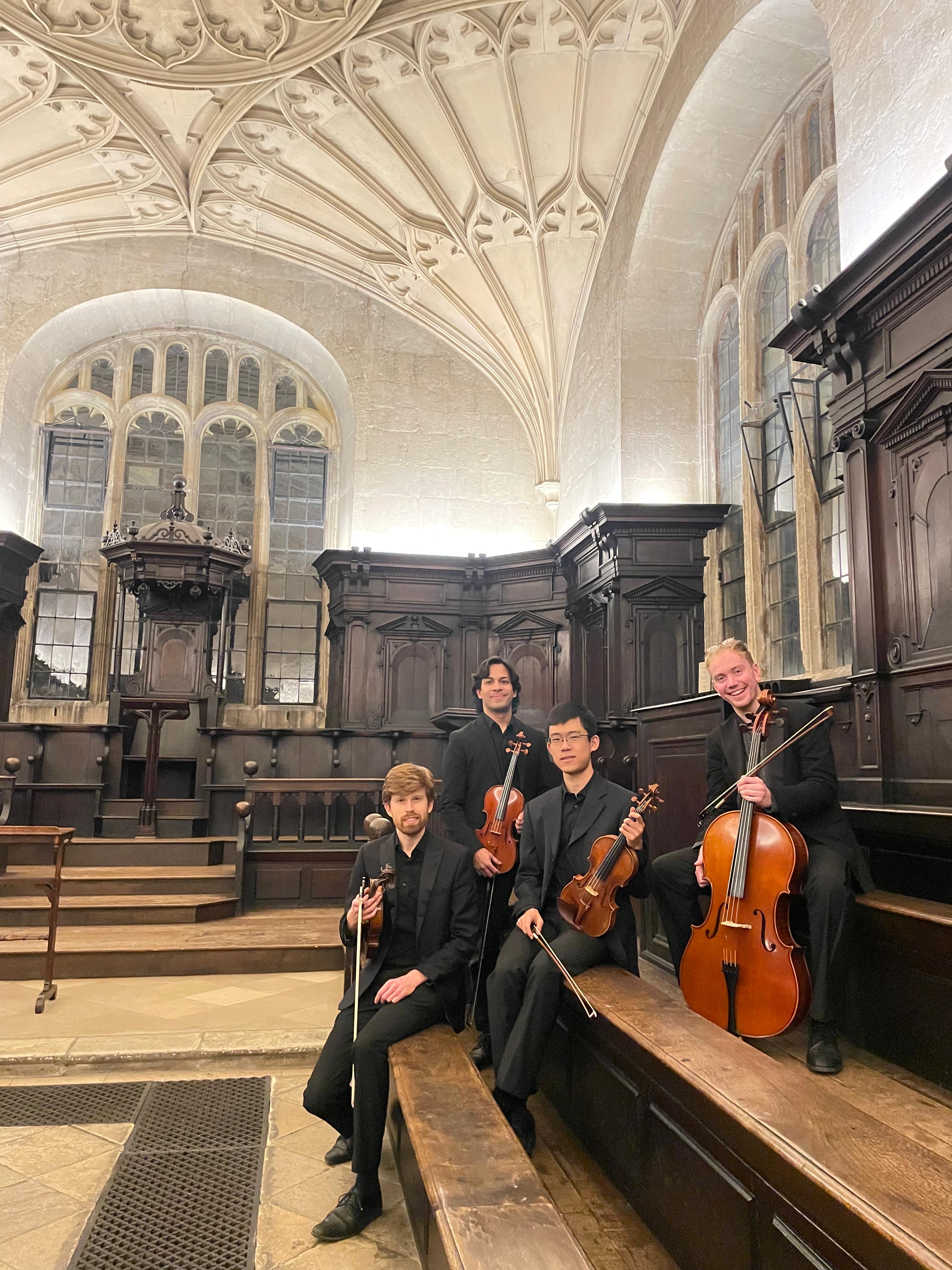 Wells Quartet in the Divinity Schools, Oxford